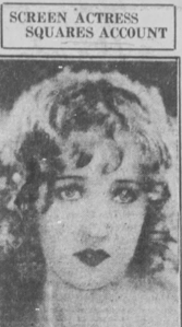 Black and white image of Lotus Thompson in 1925